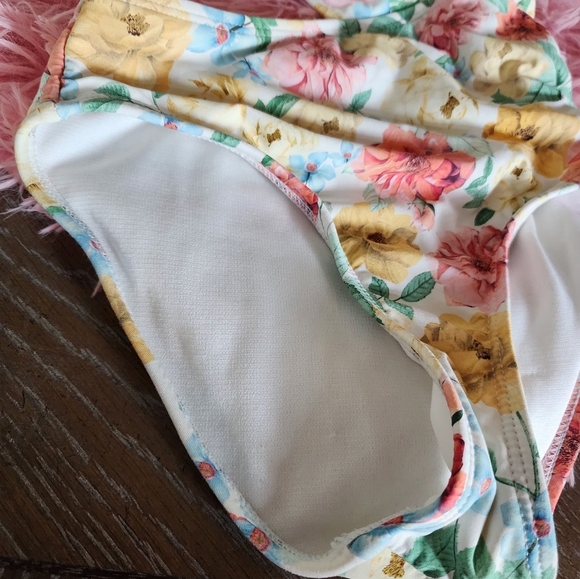 Gianni Bini Floral Print Side Cut Out One-Piece Swimsuit - Picture 3 of 5